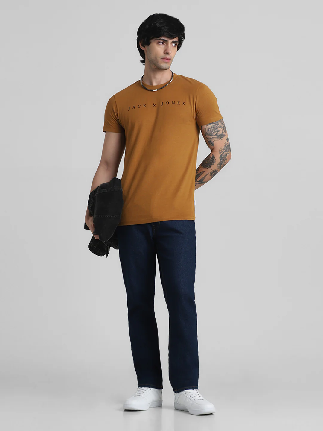 Dark Blue Mid Rise Clark Straight Fit Jeans - Image 5