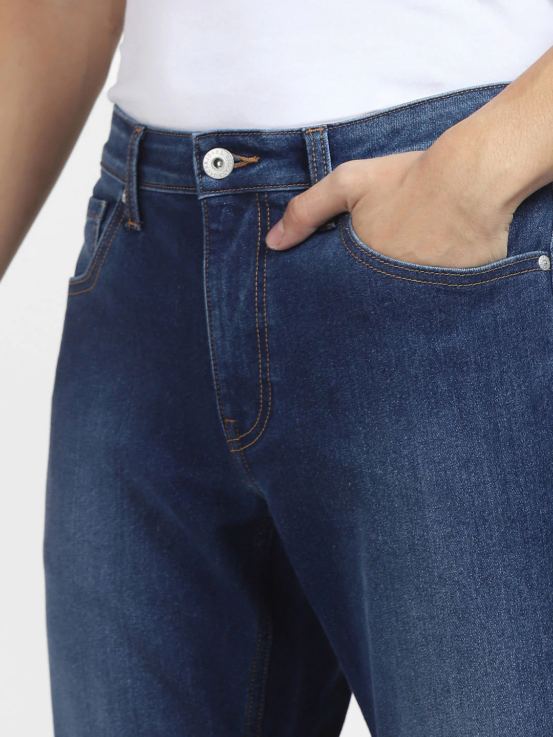 Light Blue Mid Rise Clark Regular Fit Jeans - Image 5