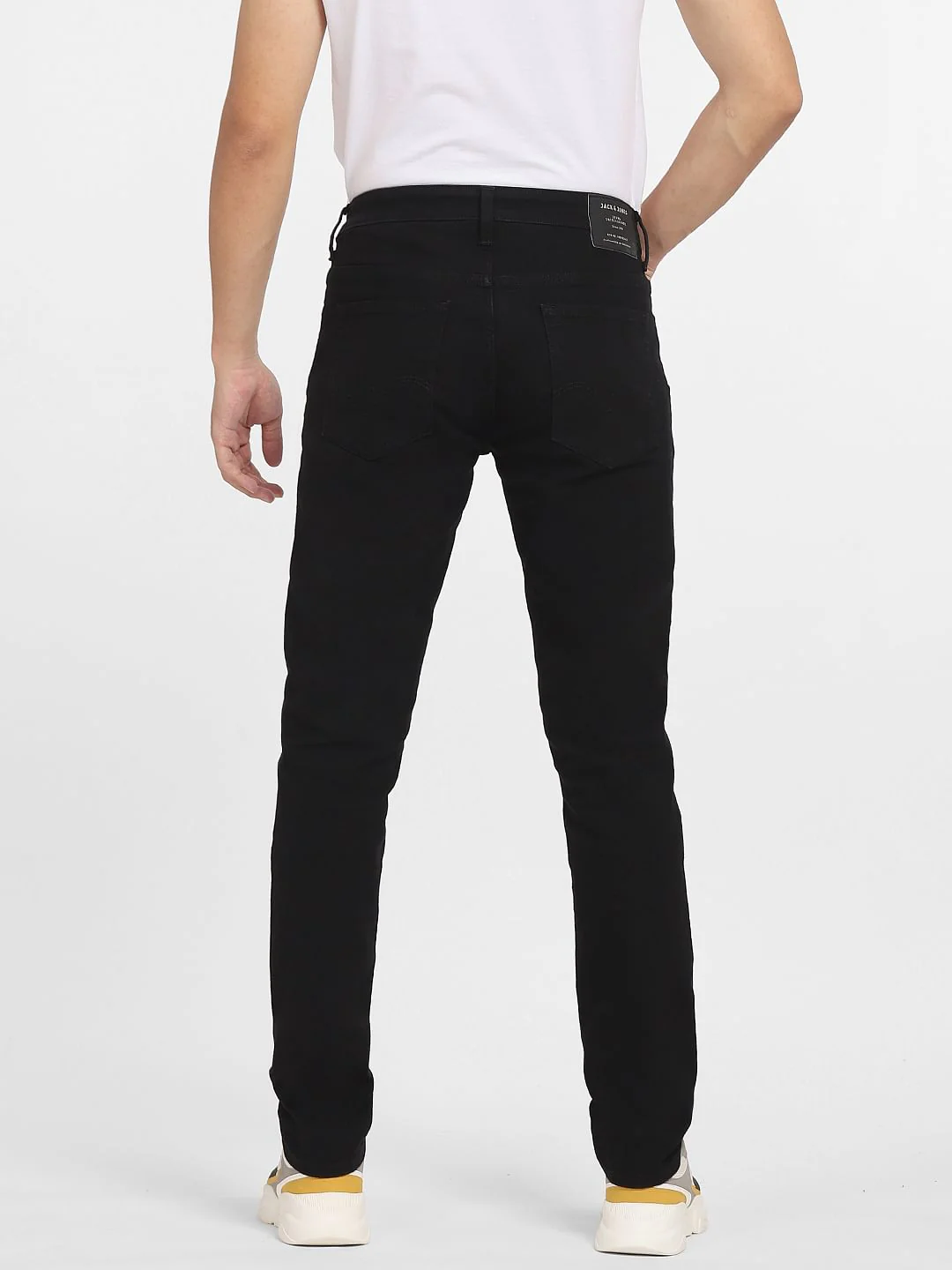 Black Low Rise Ben Skinny Fit Jeans - Image 4