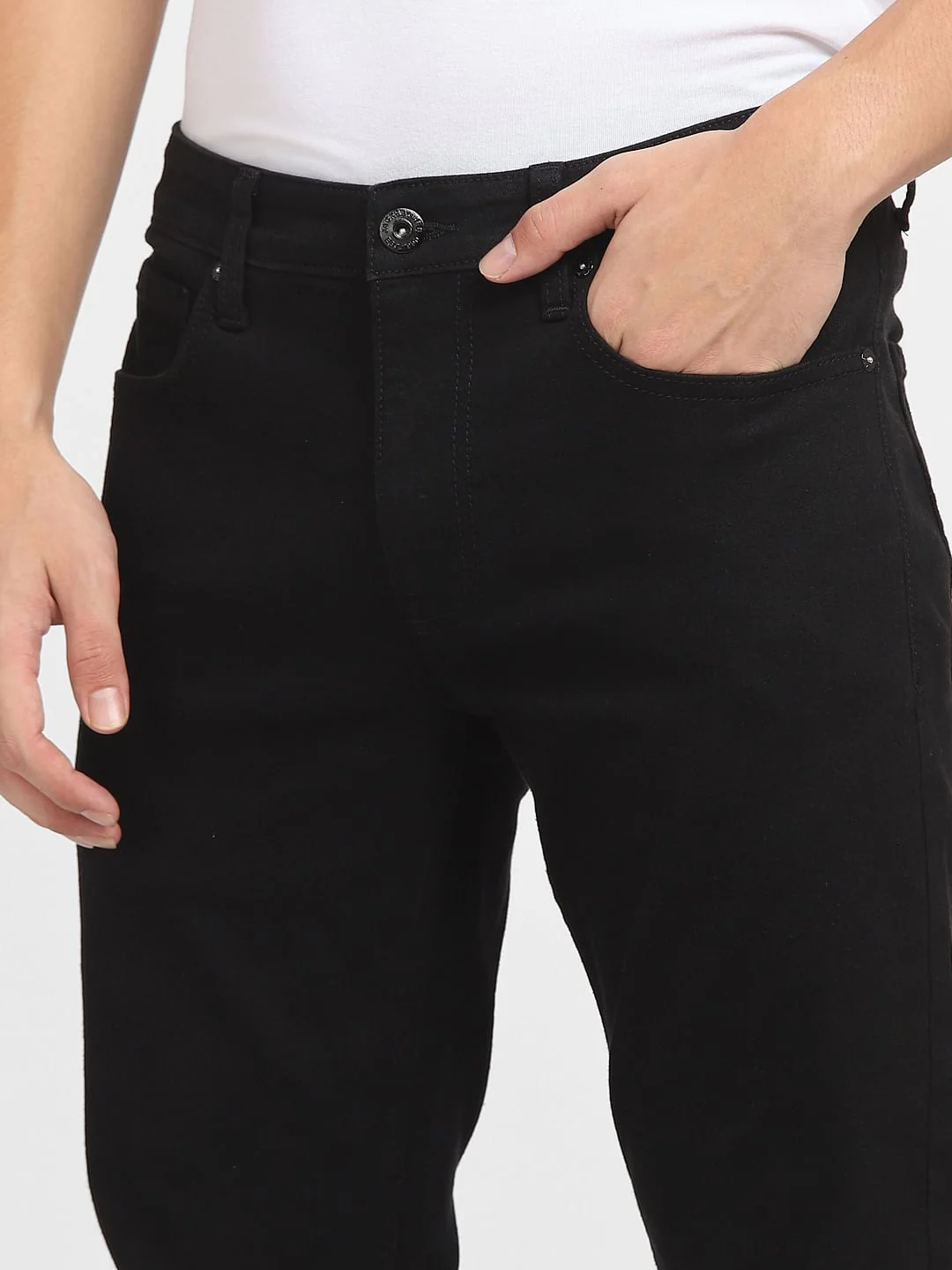 Black Low Rise Ben Skinny Fit Jeans - Image 5