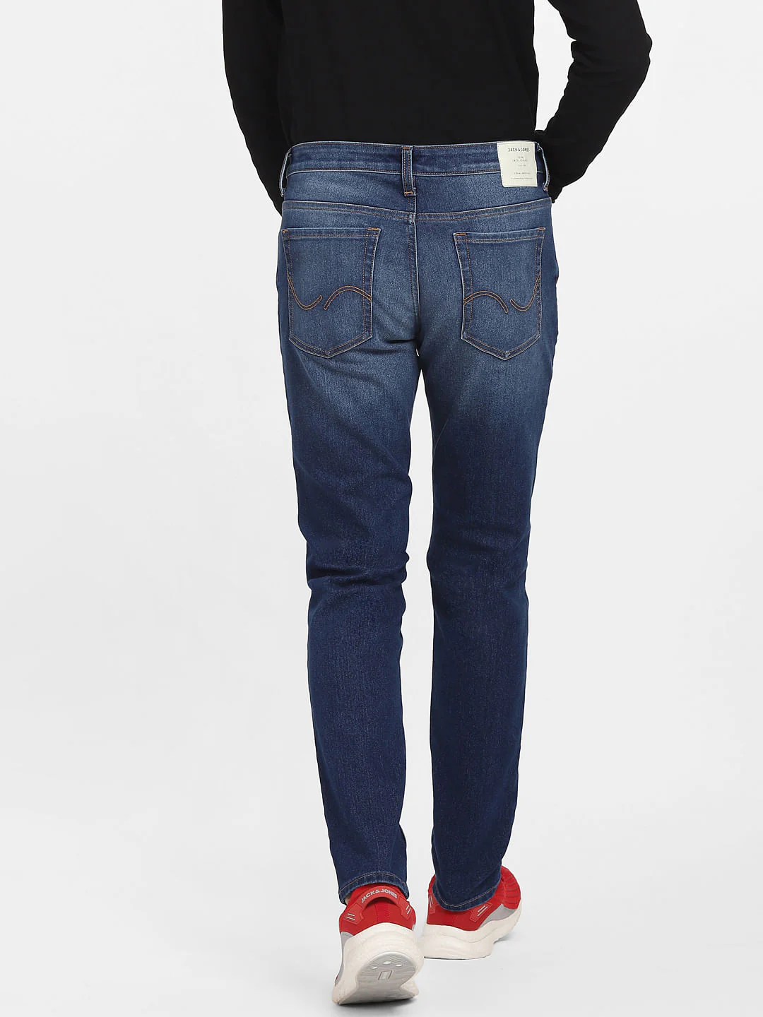 Blue Low Rise Washed Glenn Slim Jeans - Image 4