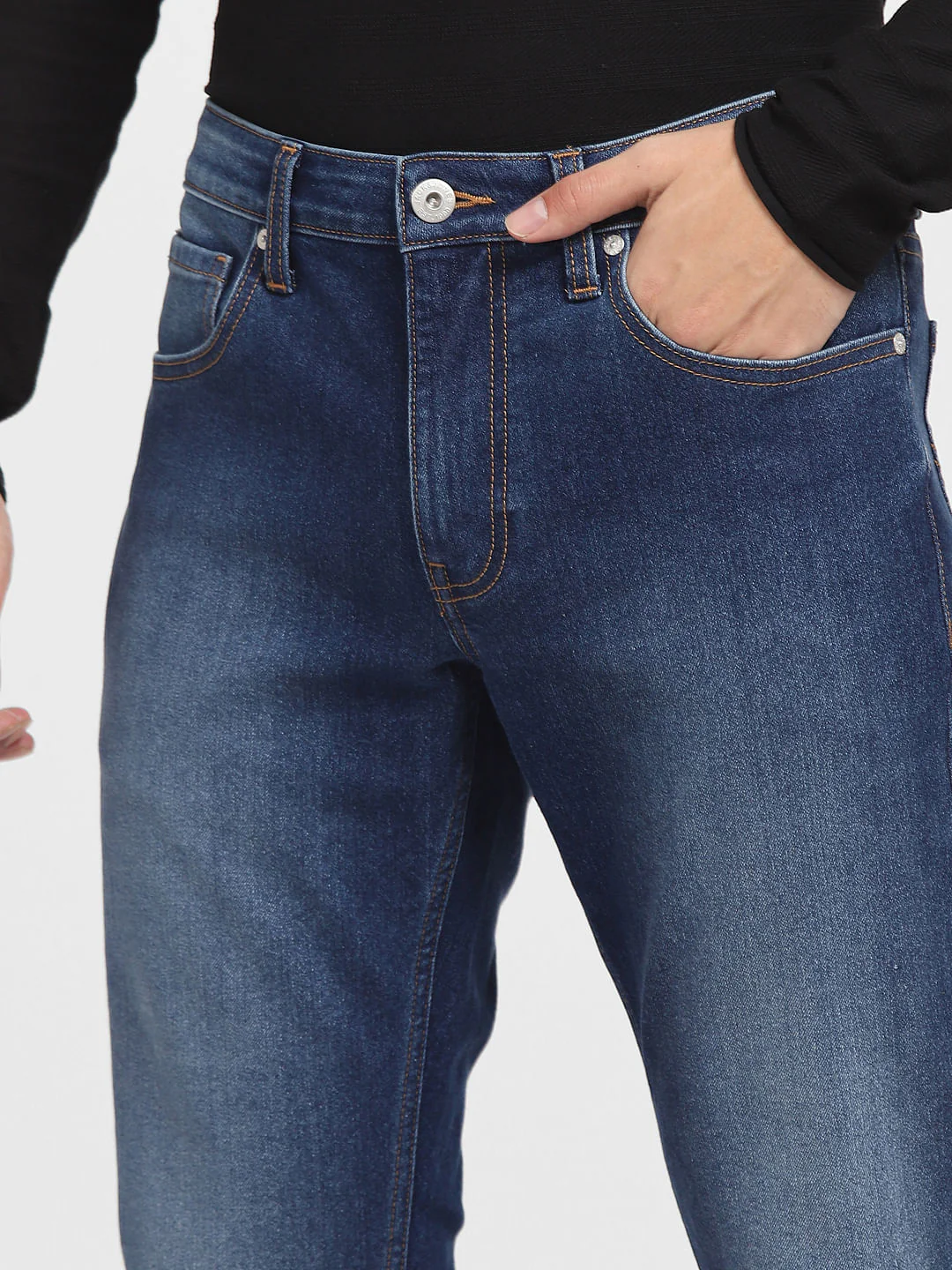 Blue Low Rise Washed Glenn Slim Jeans - Image 5