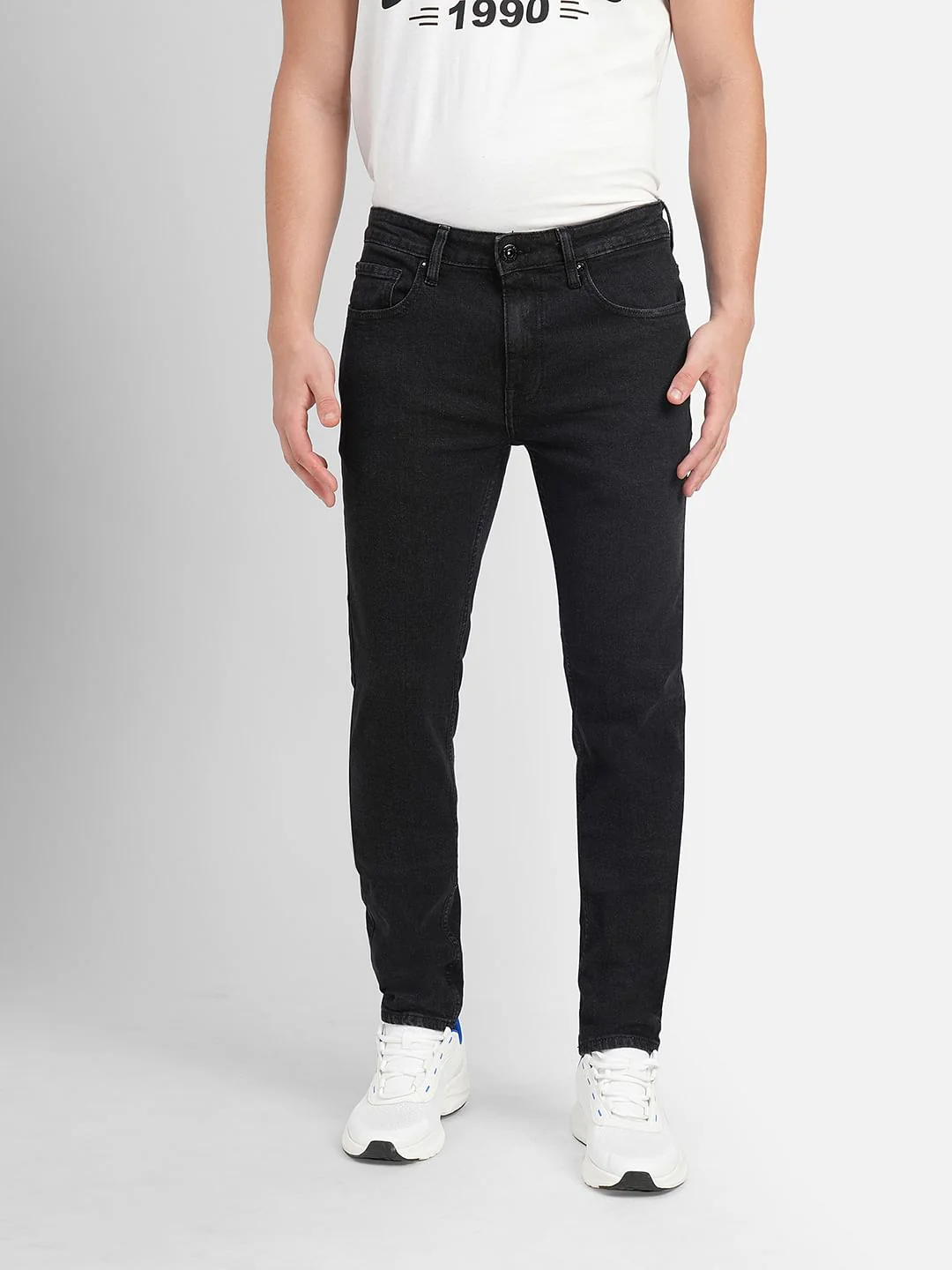 Black Low Rise Ben Skinny Fit Jeans - Image 2