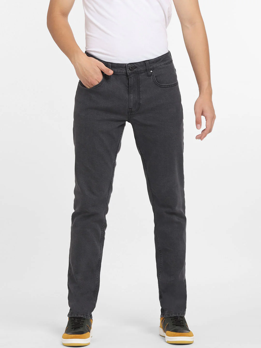 Dark Grey Low Rise Ben Skinny Jeans - Image 2