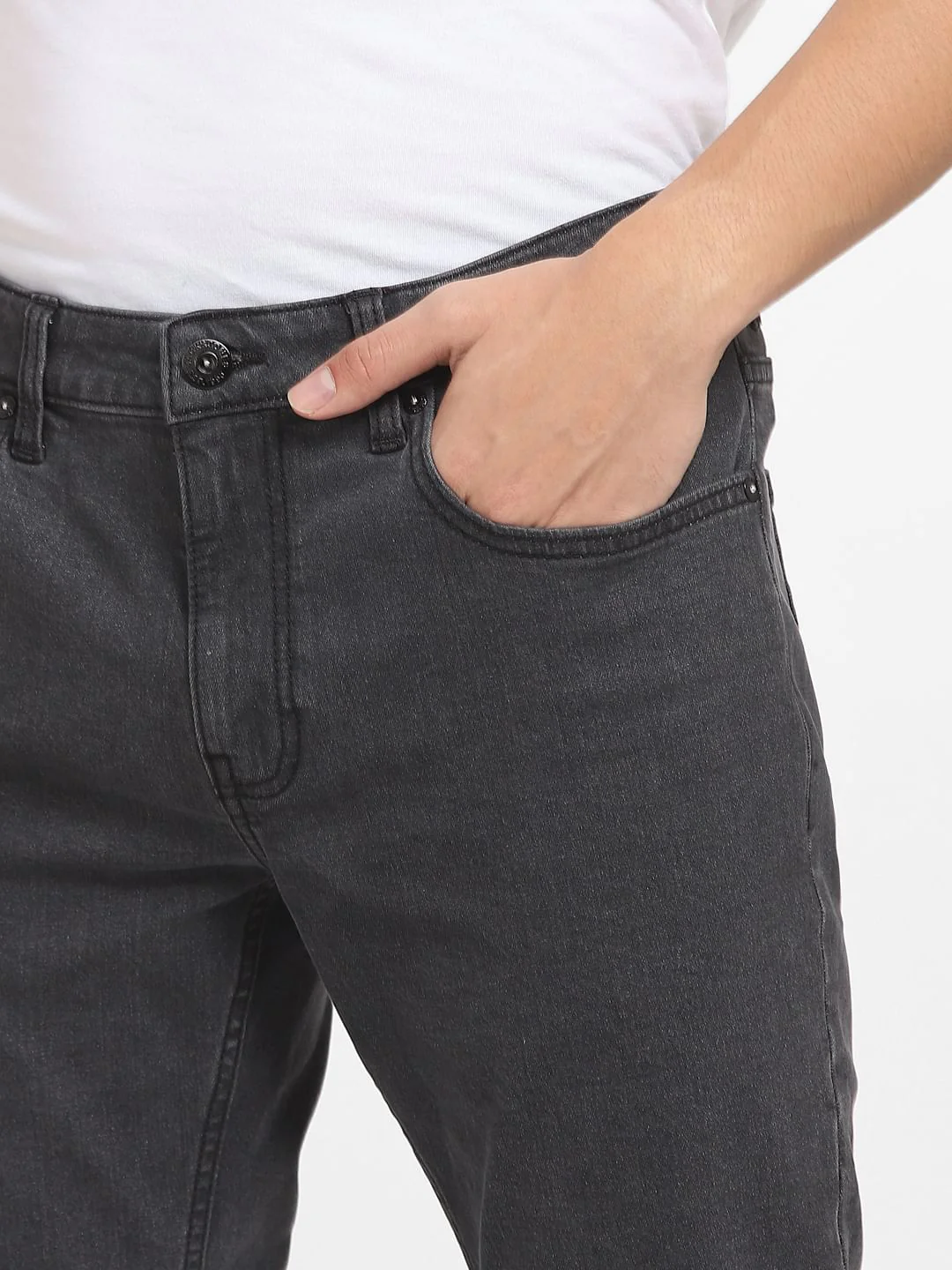 Dark Grey Low Rise Ben Skinny Jeans - Image 5