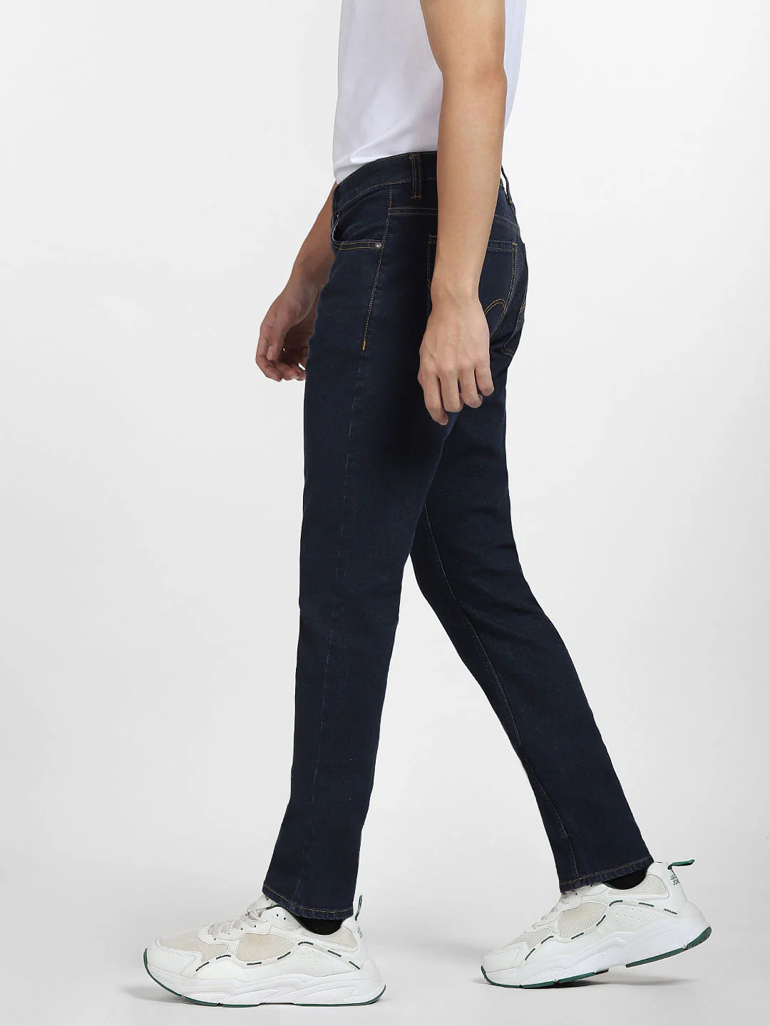 Dark Blue Low Rise Glenn Slim Fit Jeans - Image 3