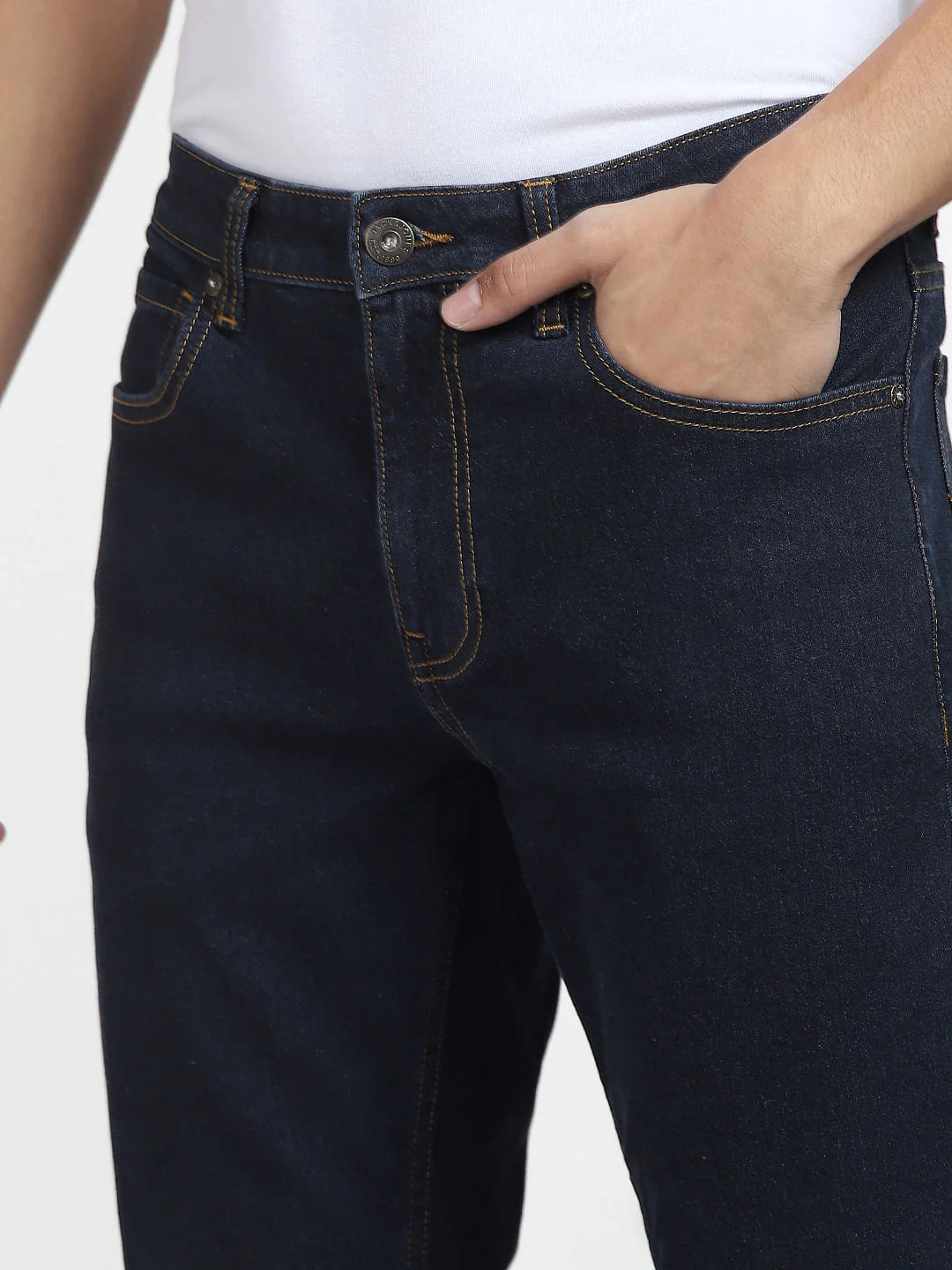 Dark Blue Low Rise Glenn Slim Fit Jeans - Image 5