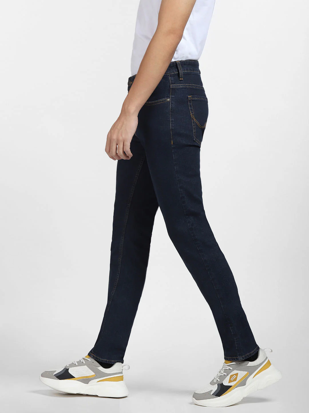 Dark Blue Low Rise Ben Skinny Fit Jeans - Image 3