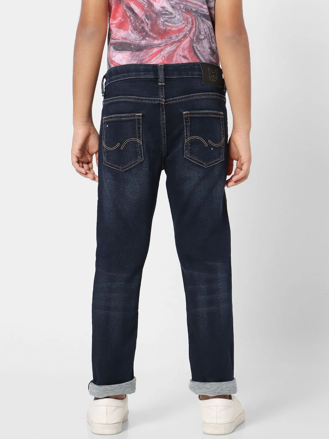 Boys Blue Mid Rise Clark Straight Jeans - Image 4