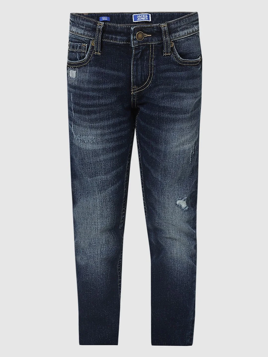 Boys Blue Mid Rise Glenn Slim Fit Jeans - Image 6