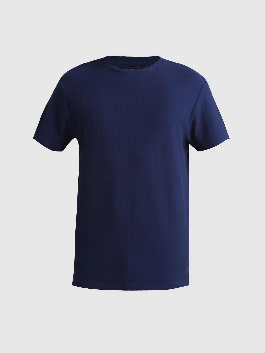Navy Cotton Crew Neck T-shirt - Image 7