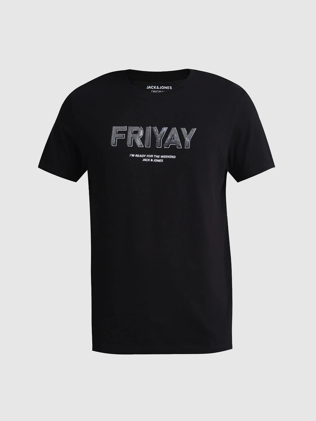 Black FRIYAY Text T-shirt - Image 7