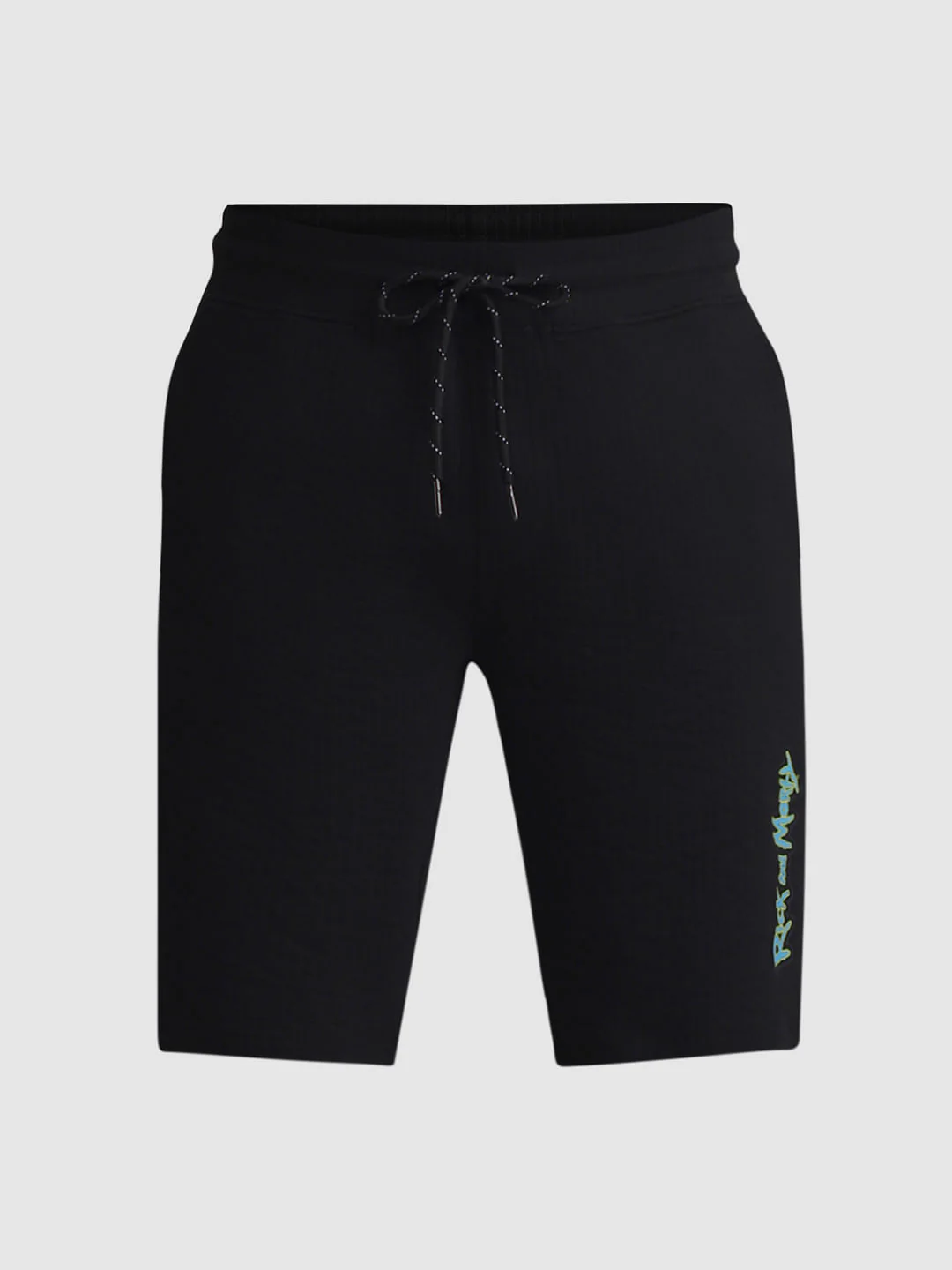 RICK & MORTY Black Printed Co-ord Set Shorts - Image 6