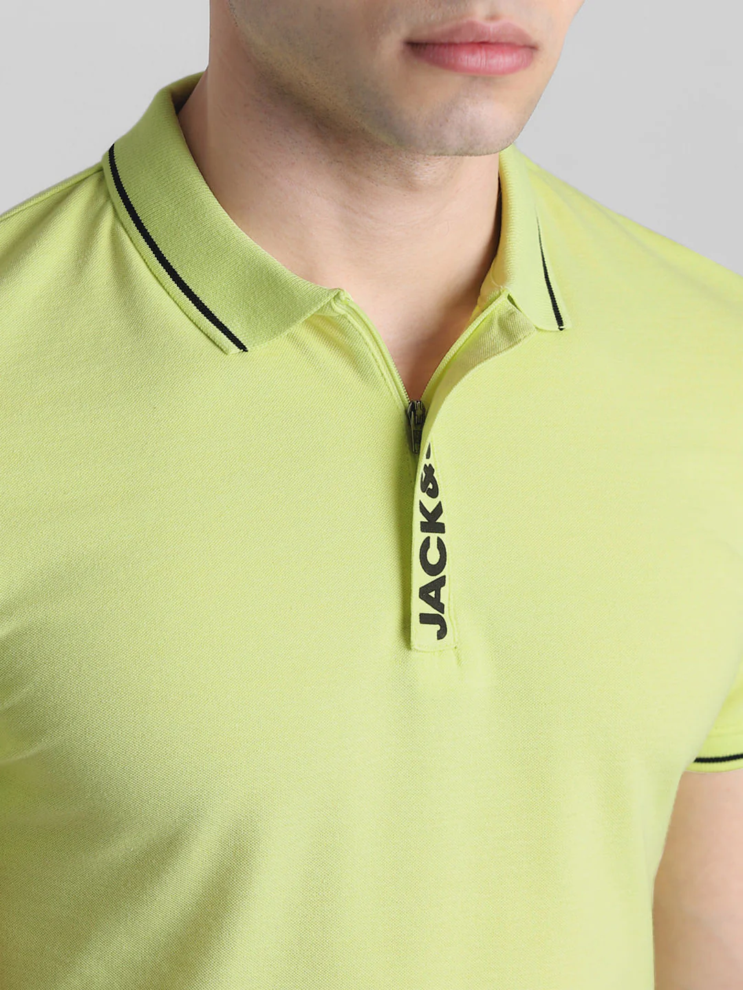 Green Logo Detail Polo T-shirt - Image 5