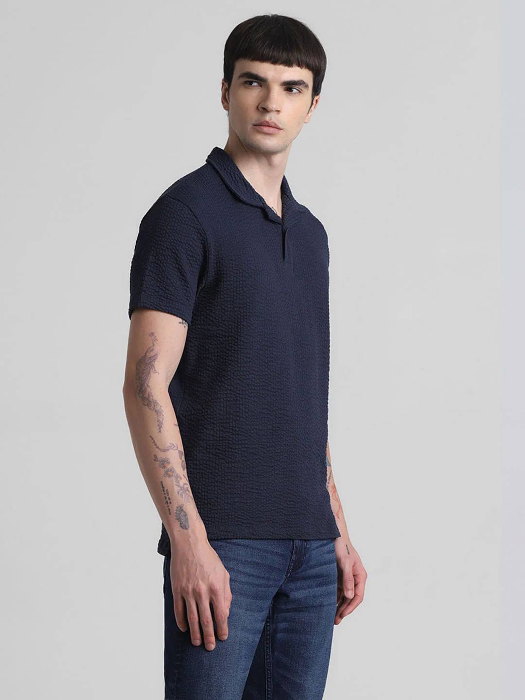 Navy Blue Polo T-shirt - Image 3