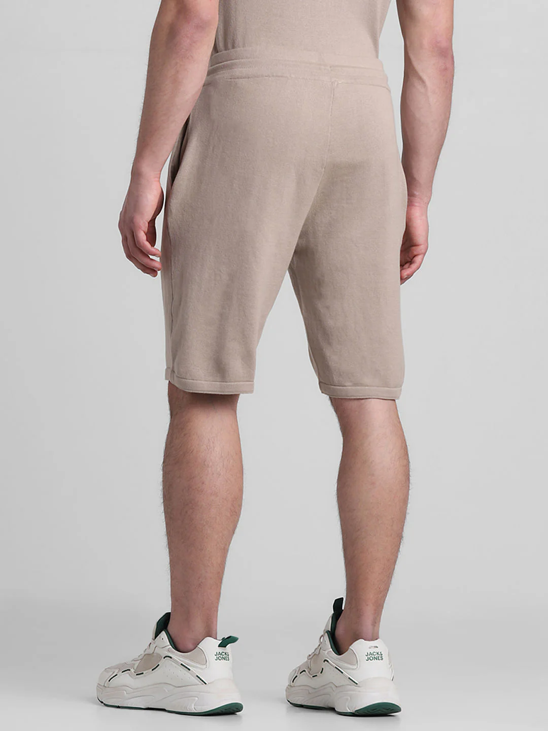 Brown Mid Rise Knitted Co-ord Set Shorts - Image 3