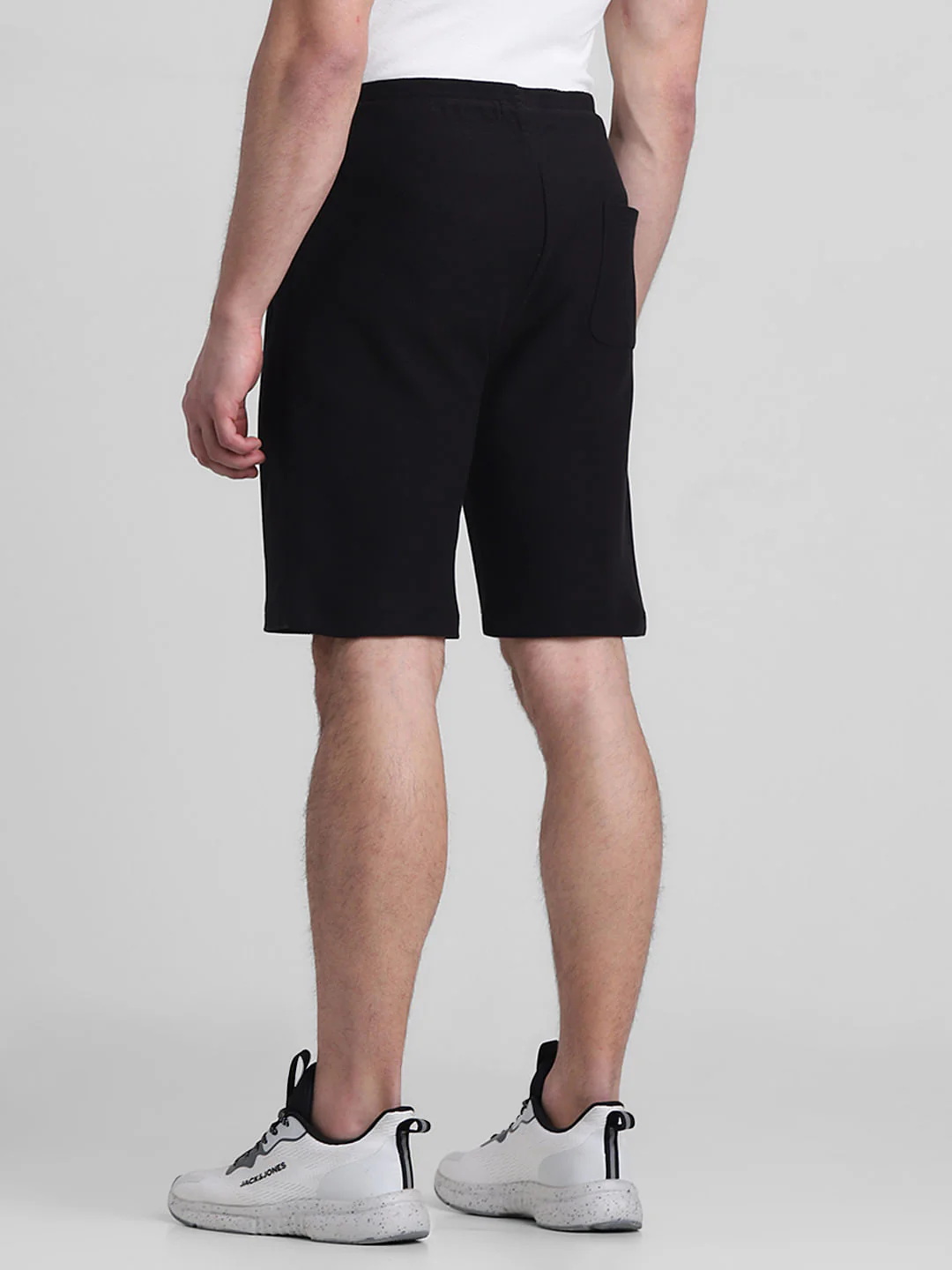 Black Low Rise Knit Shorts - Image 3