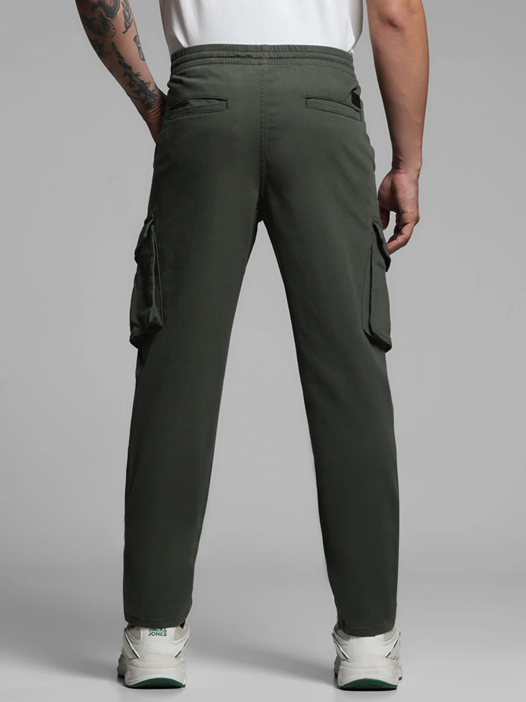 Mid Rise Kane Cargos - Olive - Image 3