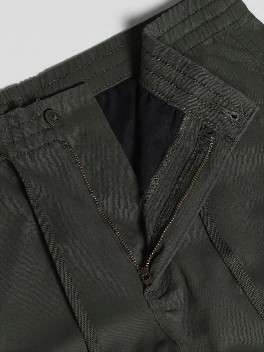 Mid Rise Kane Cargos - Olive - Image 5