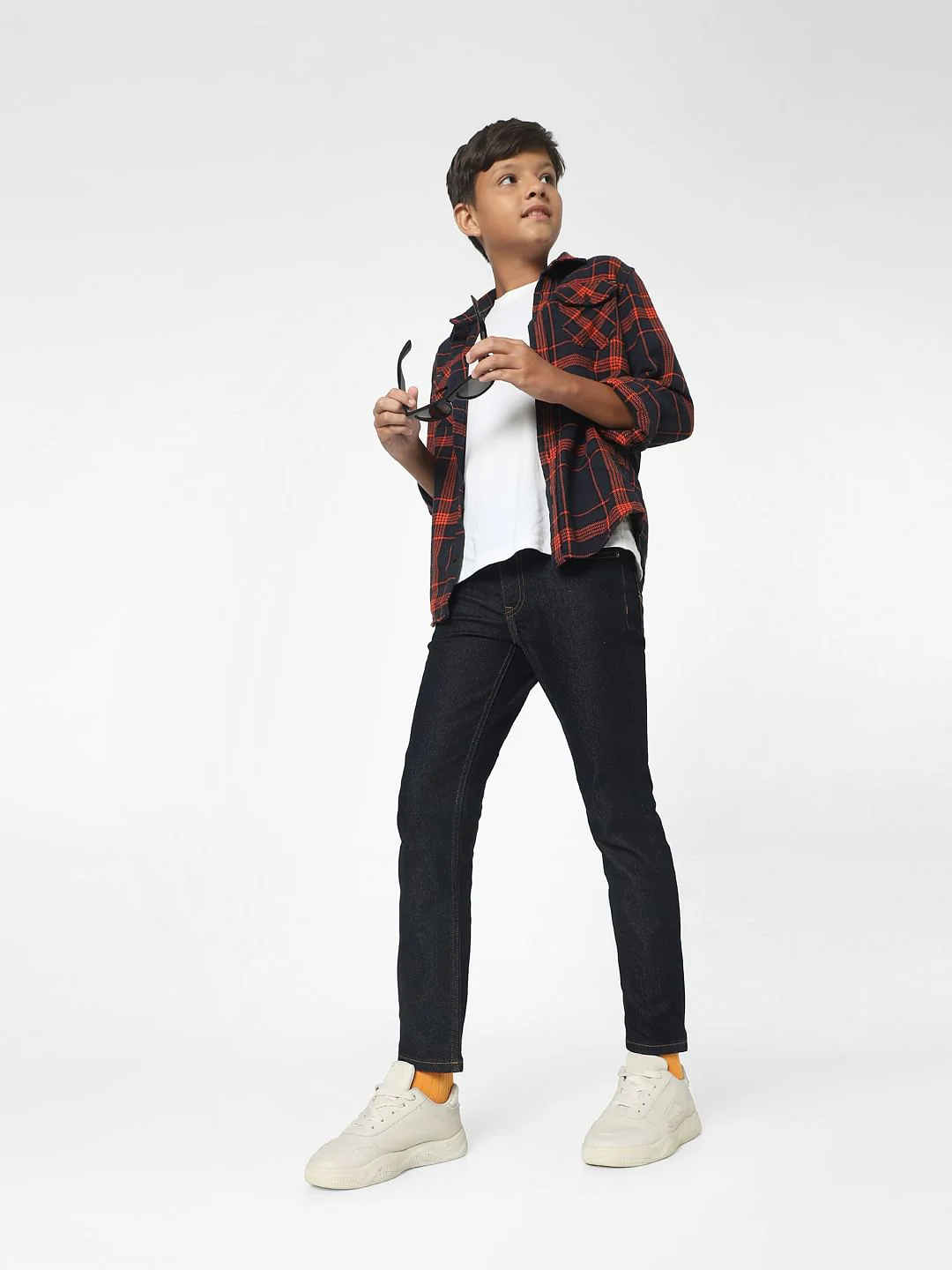 Dark Blue Mid Rise Regular Jeans