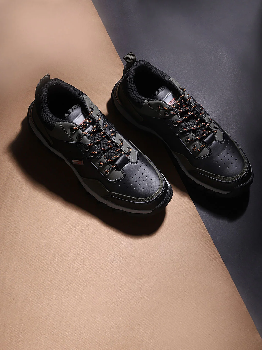 Black Lace Up Sneakers