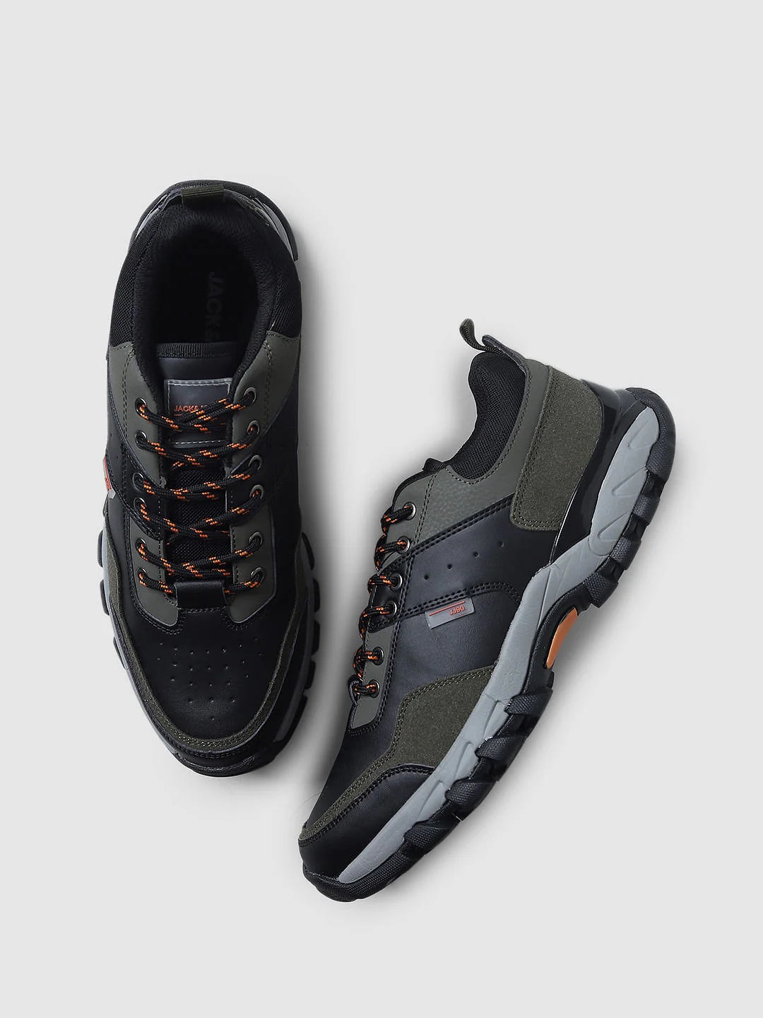 Black Lace Up Sneakers - Image 2