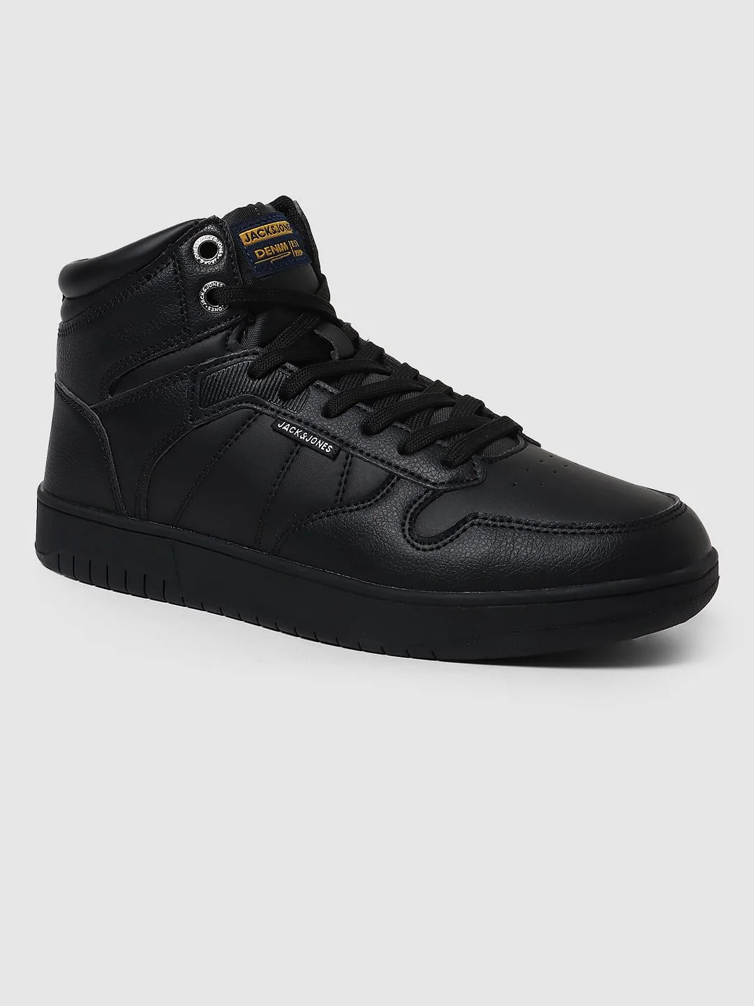 Black Hi-Top Sneakers - Image 4