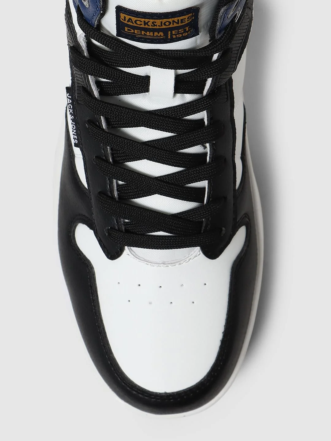 White Colourblocked Hi-Top Sneakers - Image 12