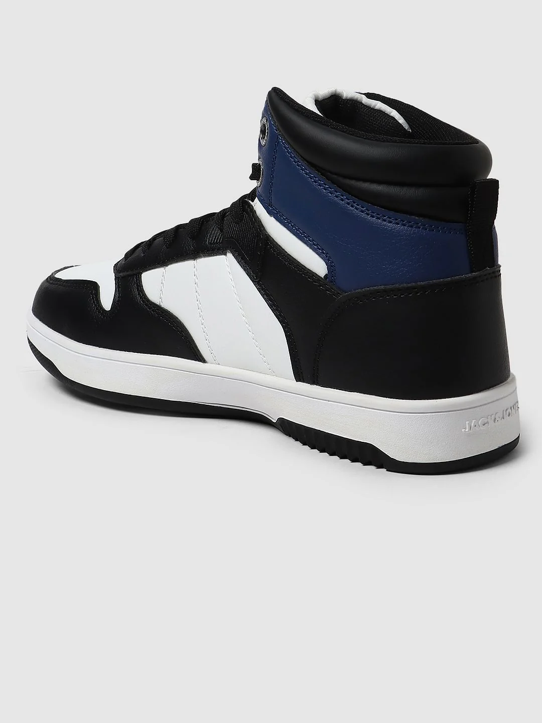 White Colourblocked Hi-Top Sneakers - Image 6