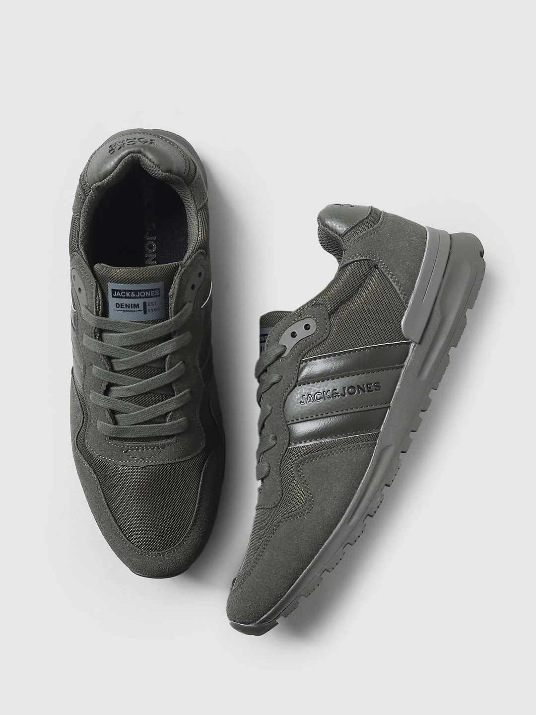 Green Mesh Detail Sneakers - Image 2