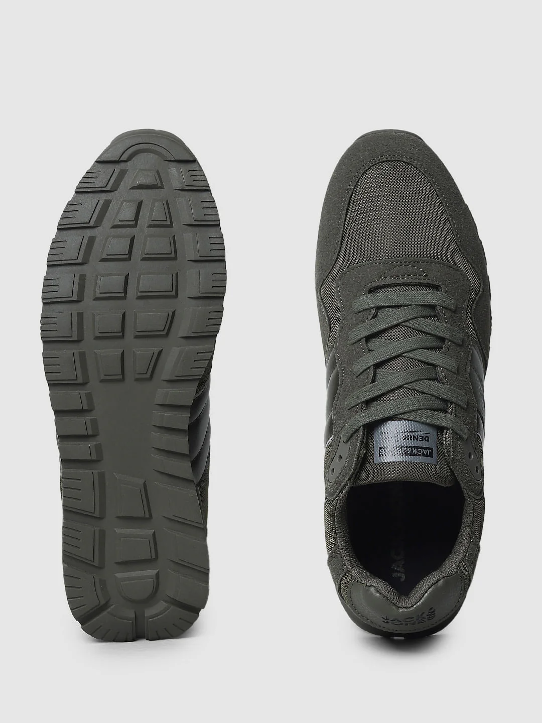Green Mesh Detail Sneakers - Image 5