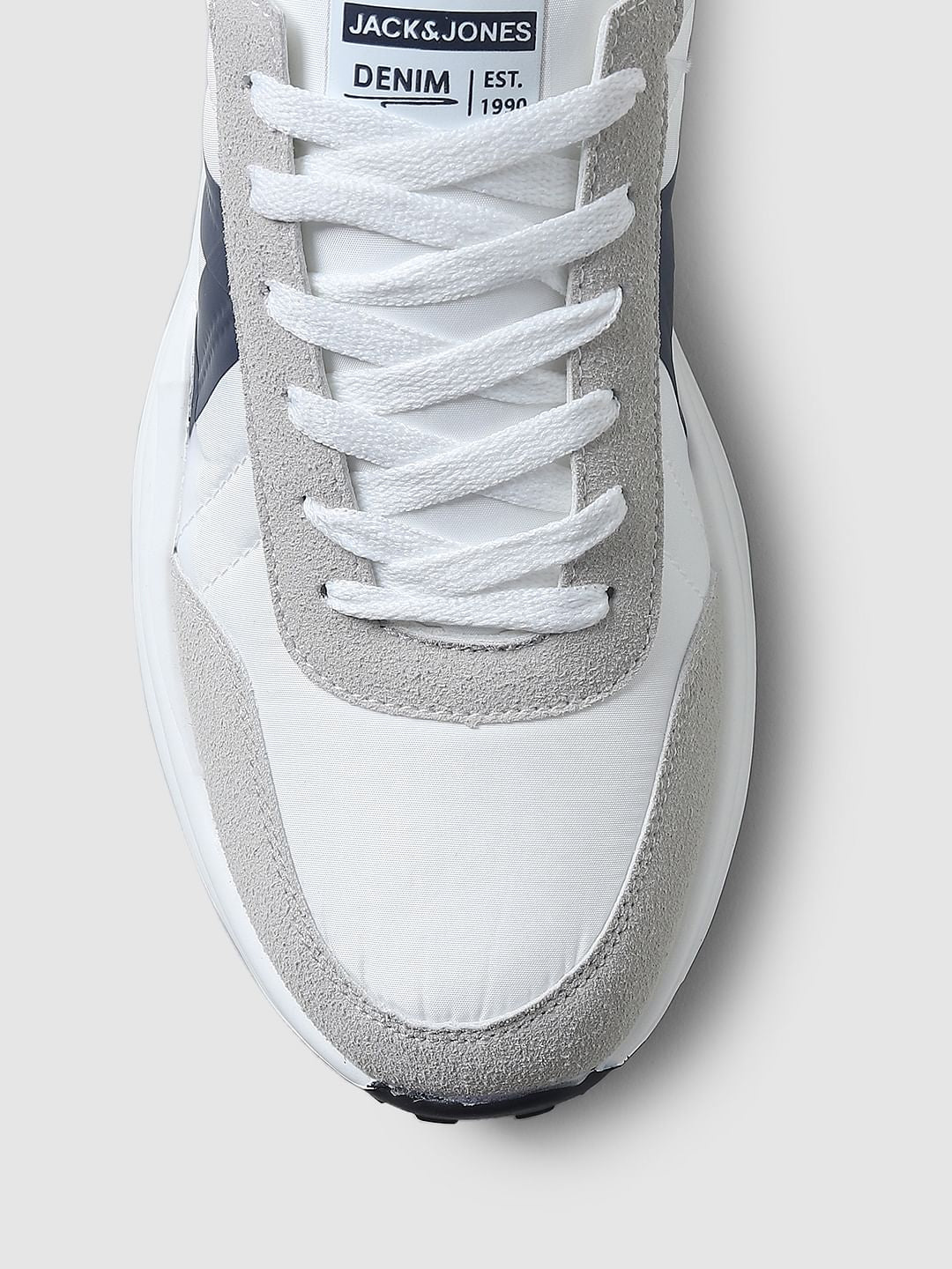 White Tape Detail Sneakers - Image 7