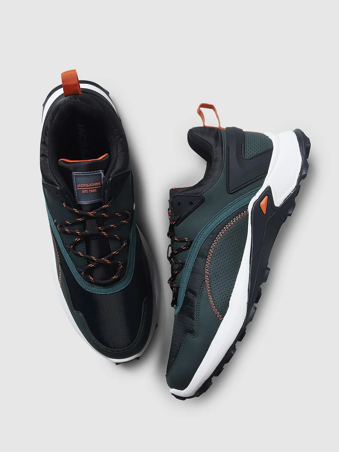 Dark Green Colourblocked Sneakers - Image 2