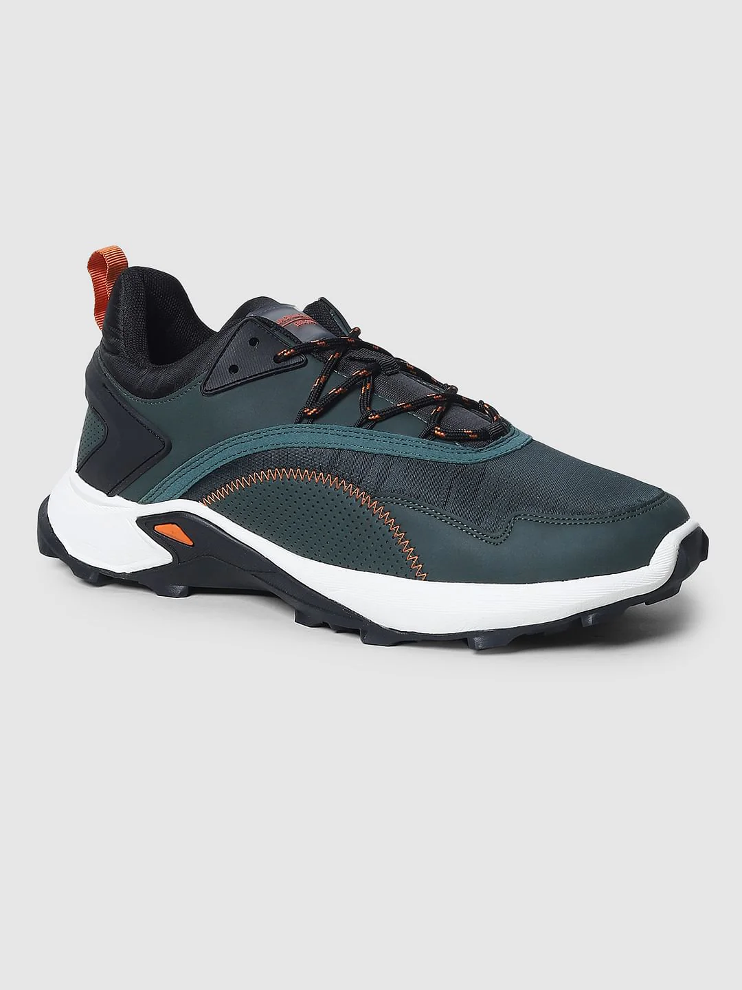 Dark Green Colourblocked Sneakers - Image 4