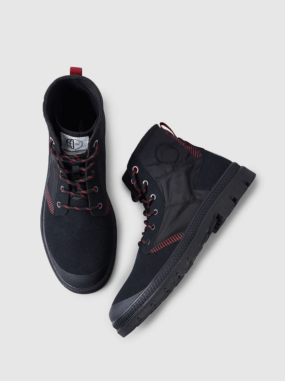 Black High-Top Boots - Image 2