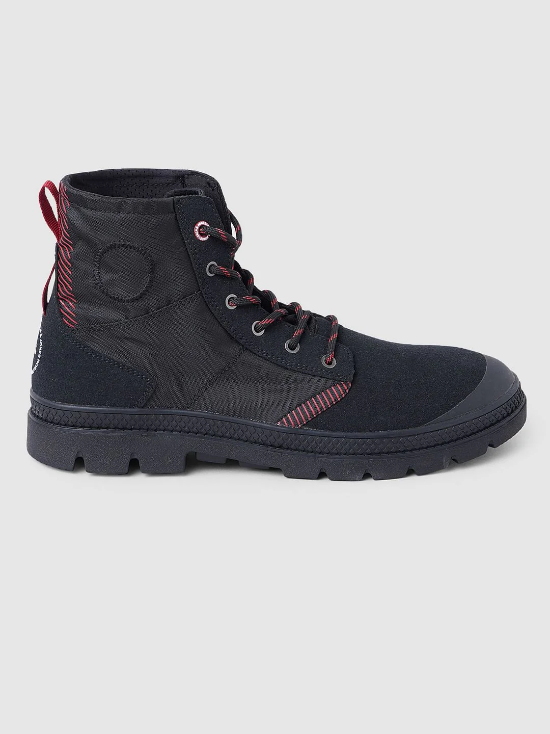 Black High-Top Boots - Image 3