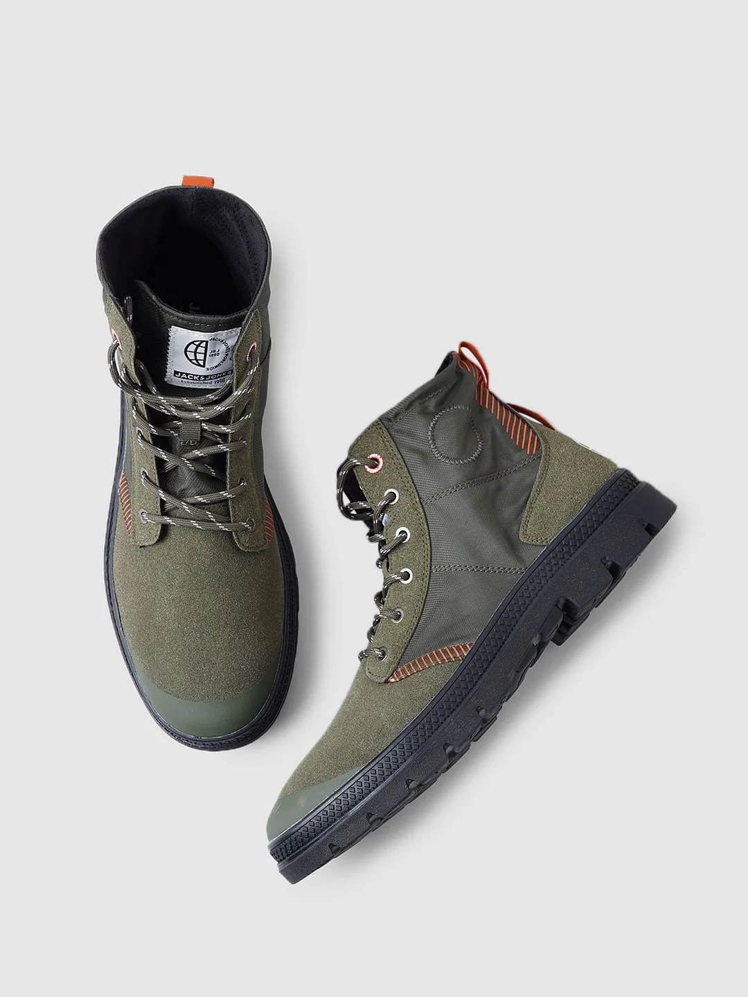 Green High-Top Boots - Image 2