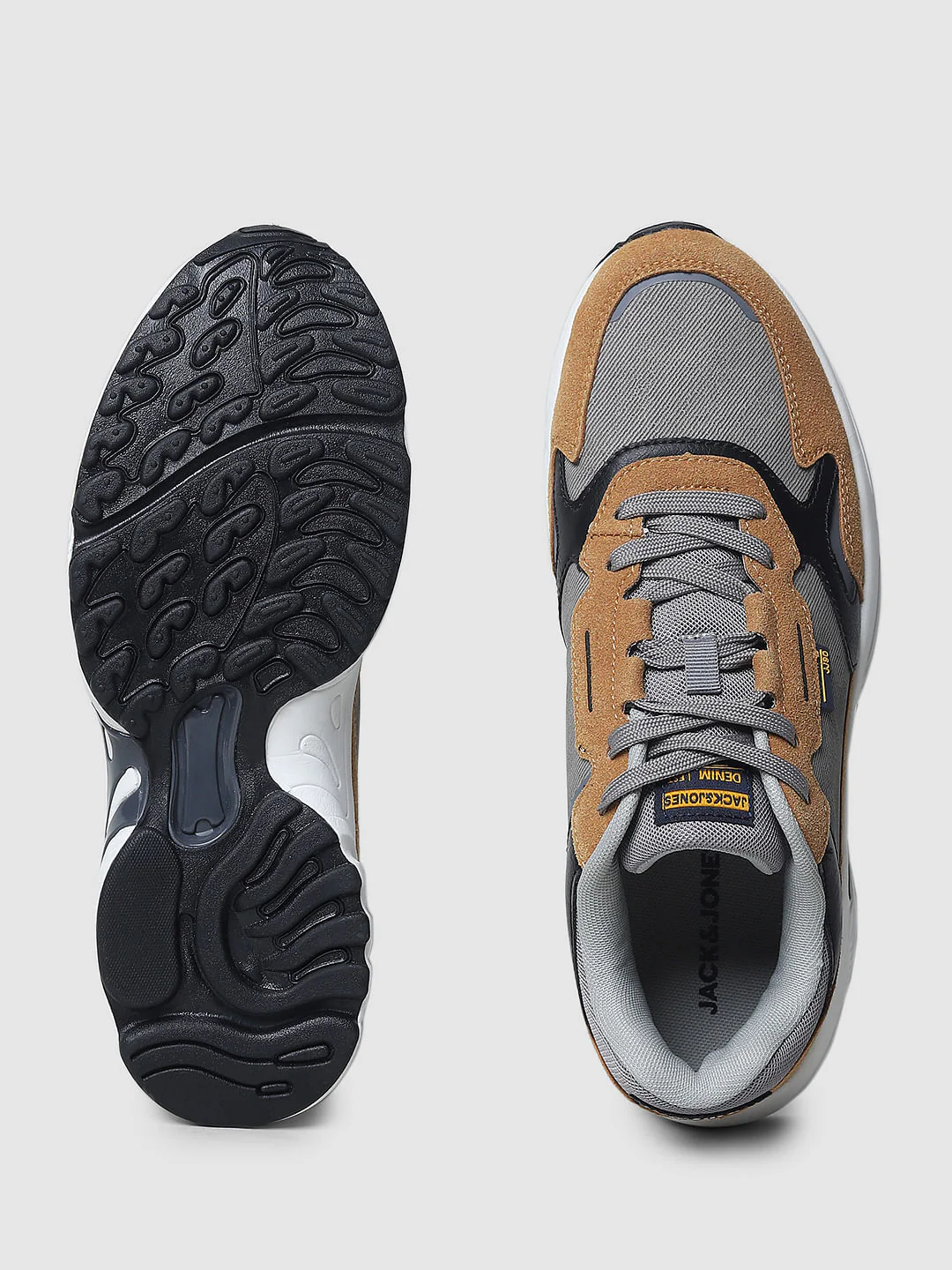 Brown Colourblocked Sneakers - Image 5
