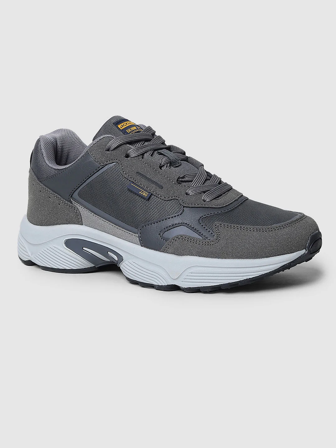 Grey Colourblocked Sneakers - Image 4