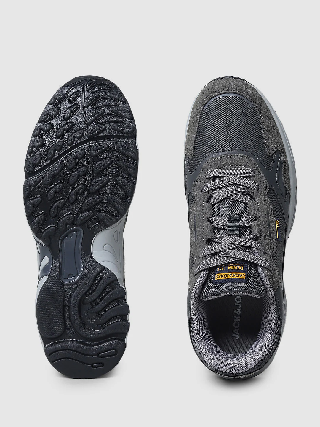 Grey Colourblocked Sneakers - Image 5