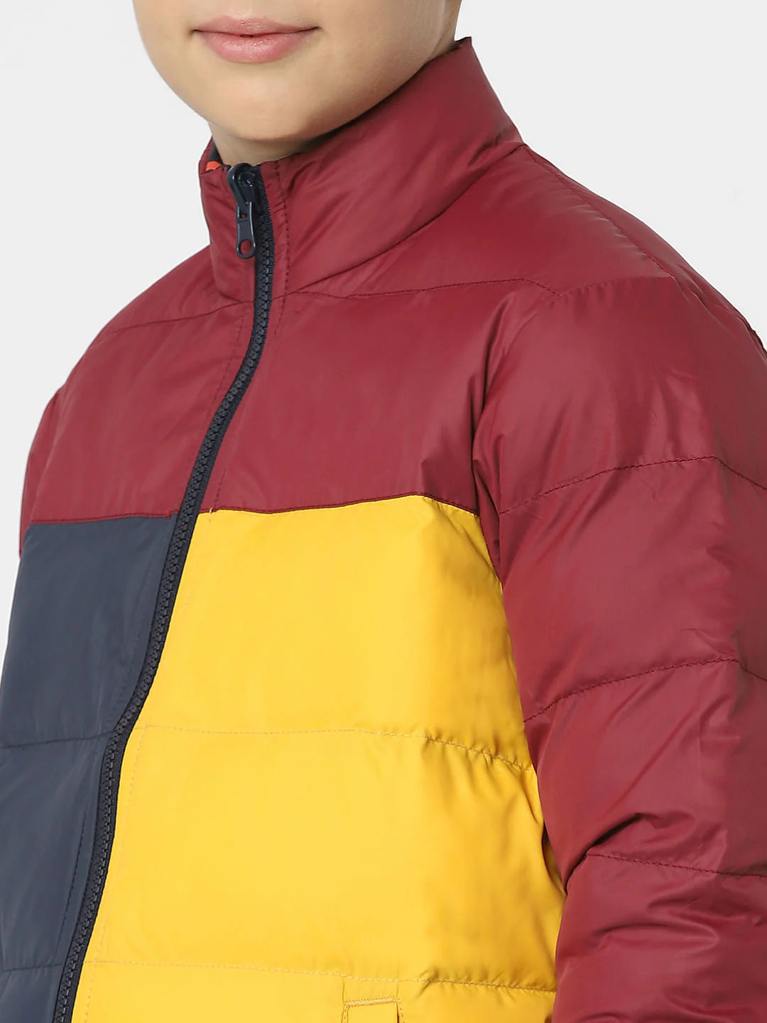 Boys Black Reversible Puffer Jacket - Image 5
