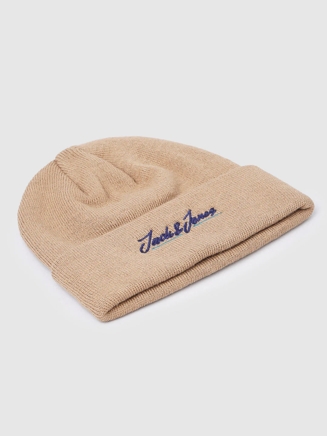 Brown Logo Print Beanie - Image 4