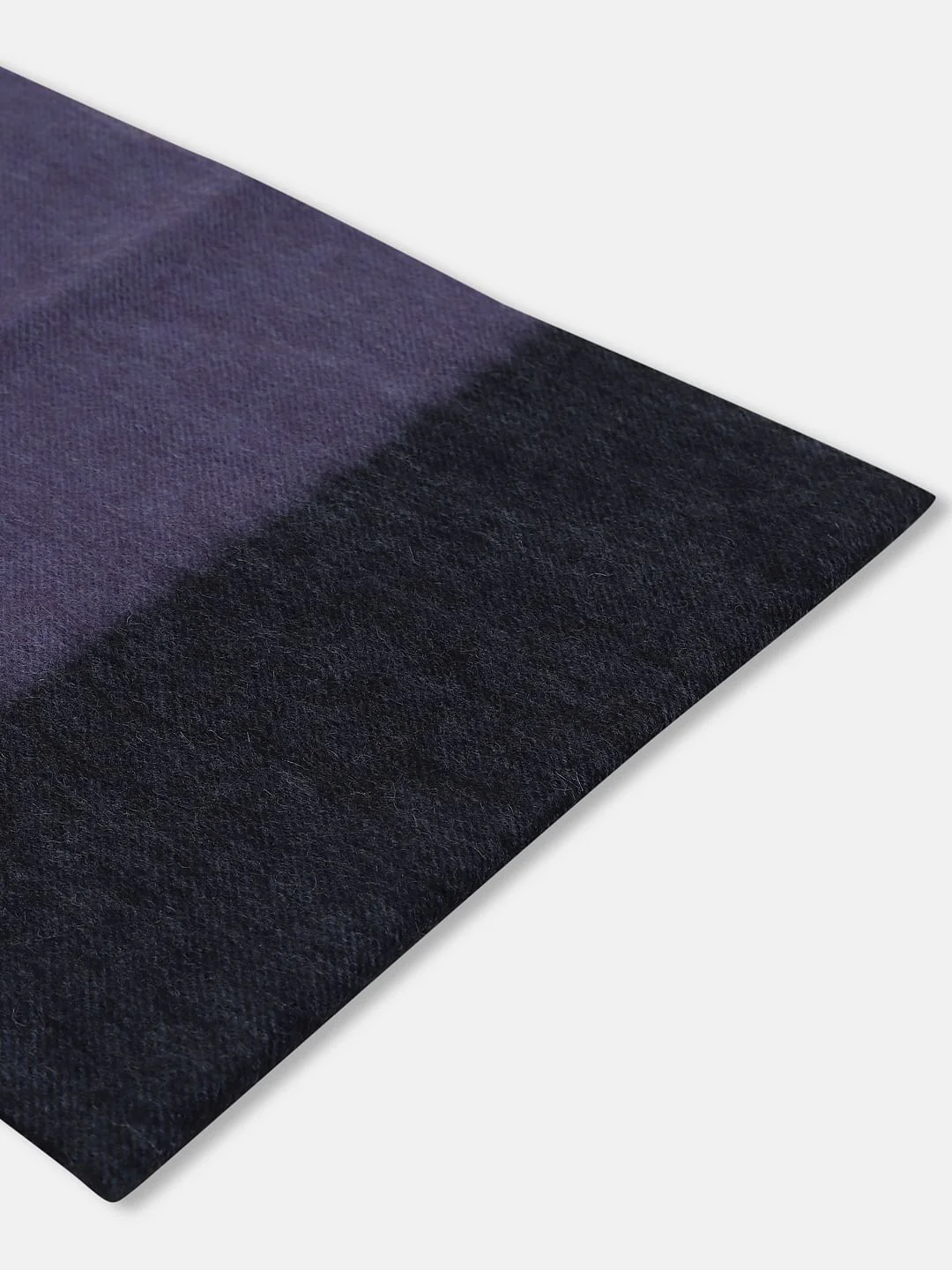 Burgundy Colourblocked Scarf - Image 2