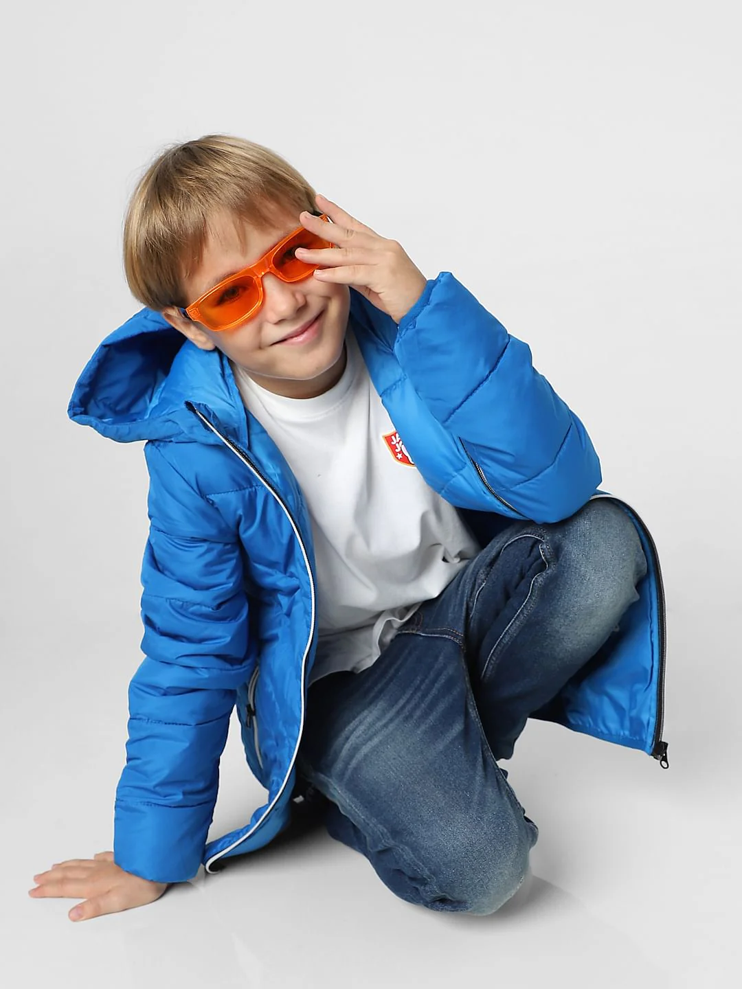 Boys Blue Puffer Jacket