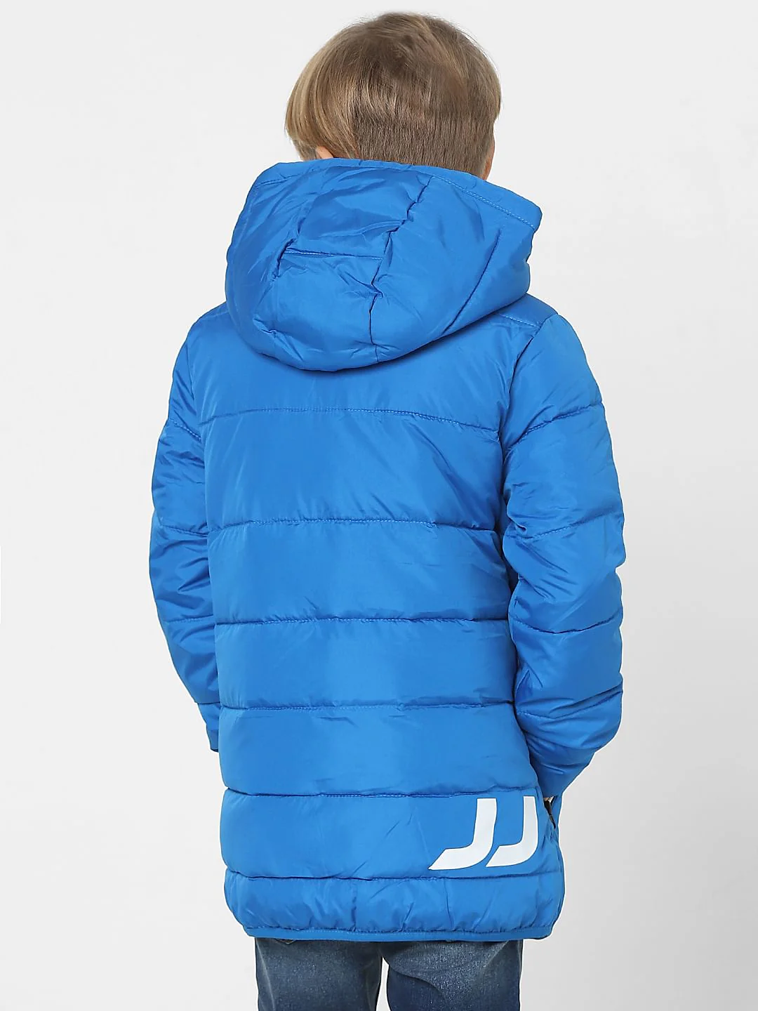 Boys Blue Puffer Jacket - Image 4