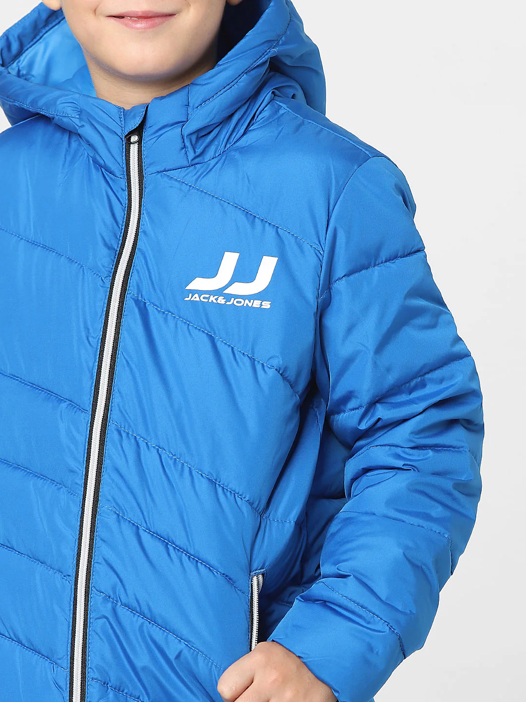 Boys Blue Puffer Jacket - Image 5