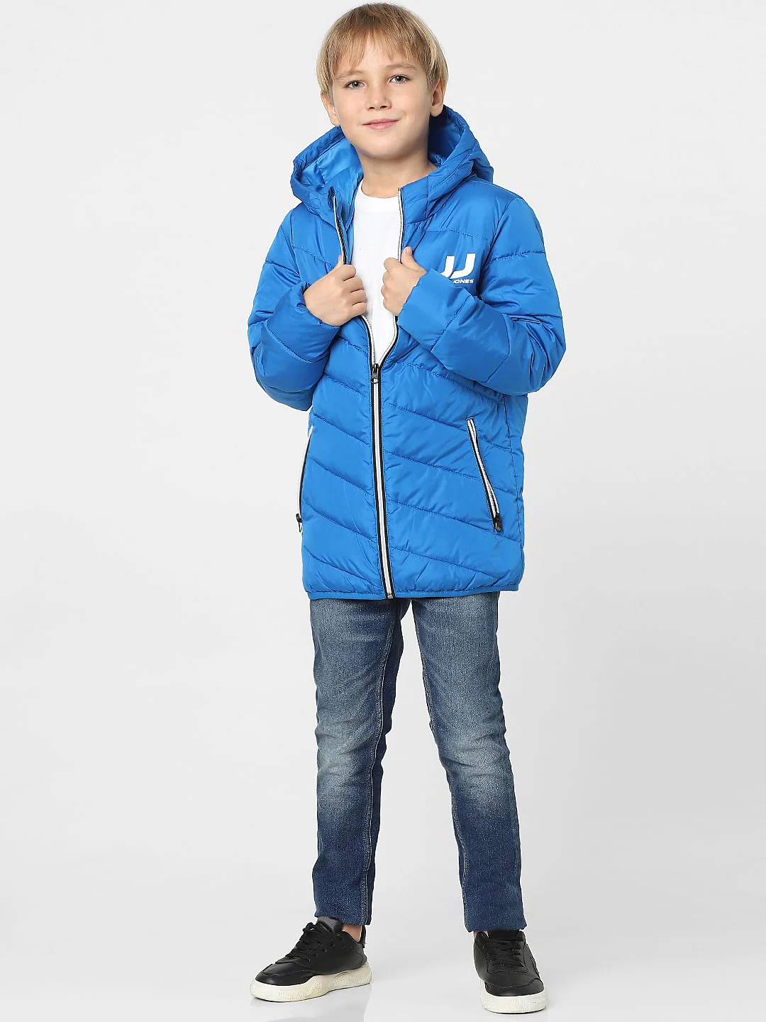 Boys Blue Puffer Jacket - Image 7