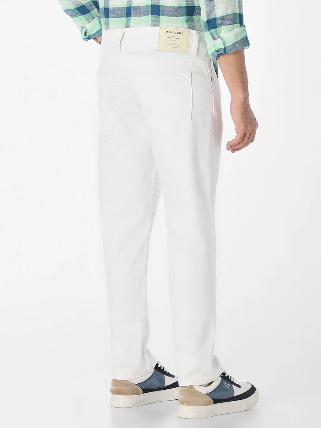 Beige Low Rise Glenn Slim Fit Jeans - Image 3