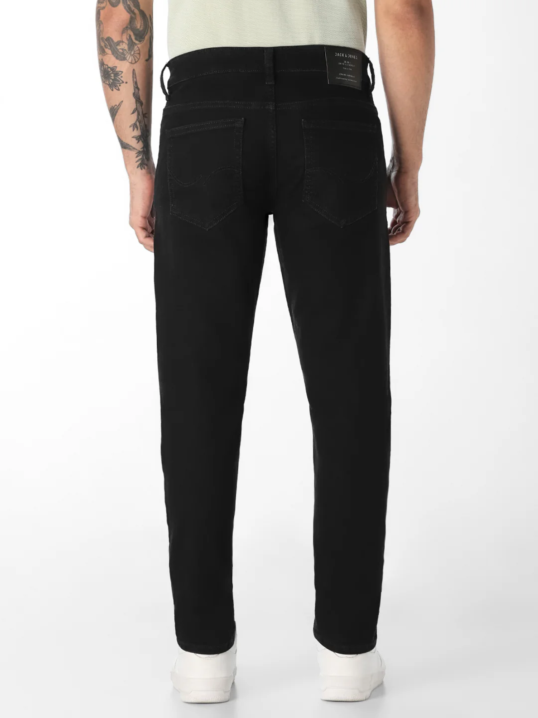 Black Low Rise Glenn Slim Fit Jeans - Image 3