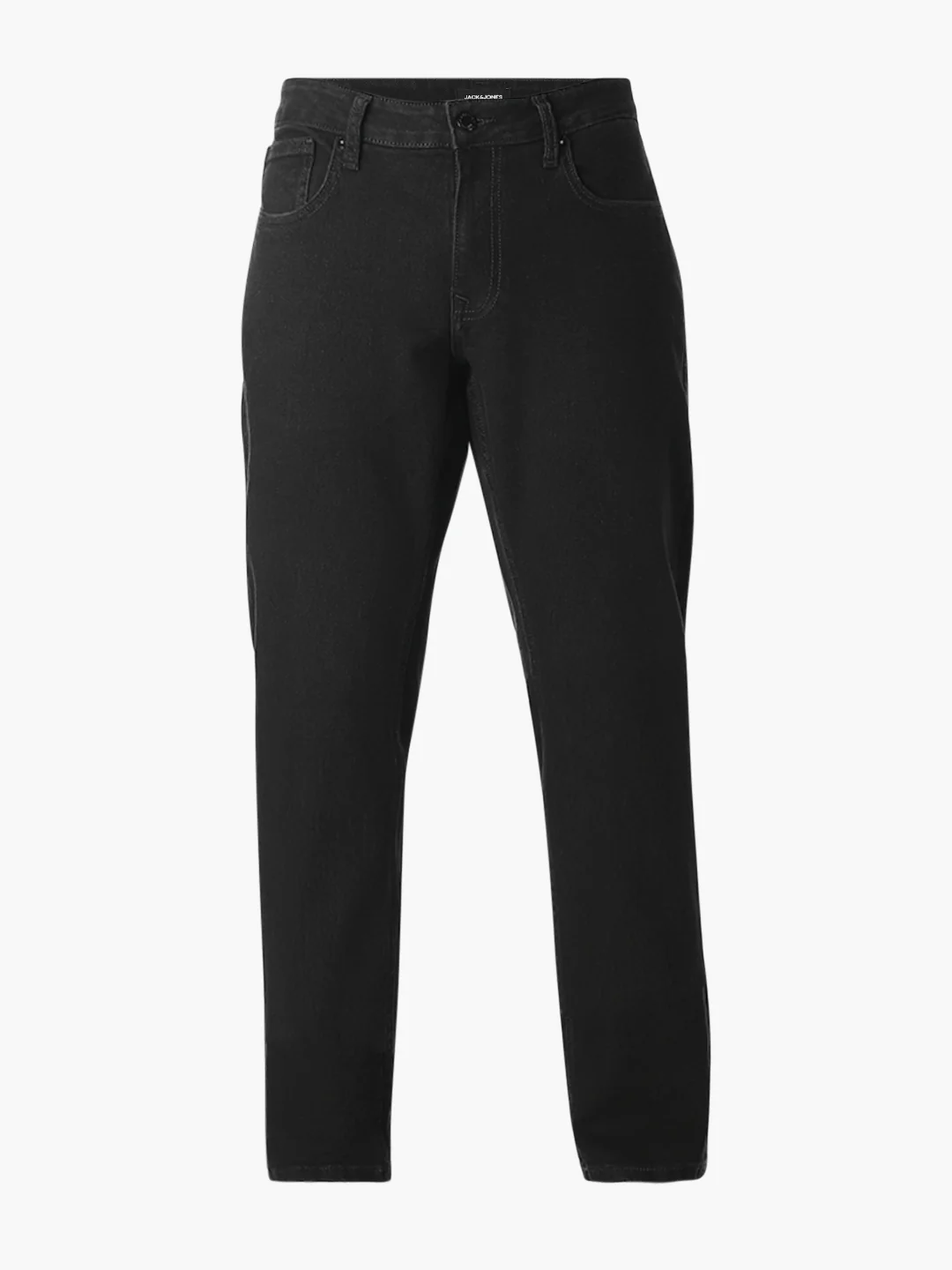 Black Mid Rise Clark Regular Fit Jeans - Image 7